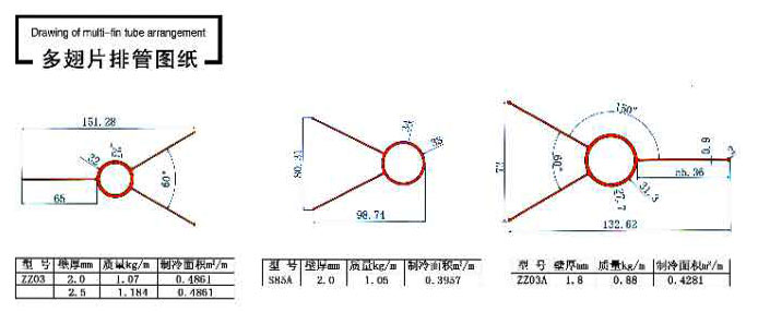 多翅片排管圖紙